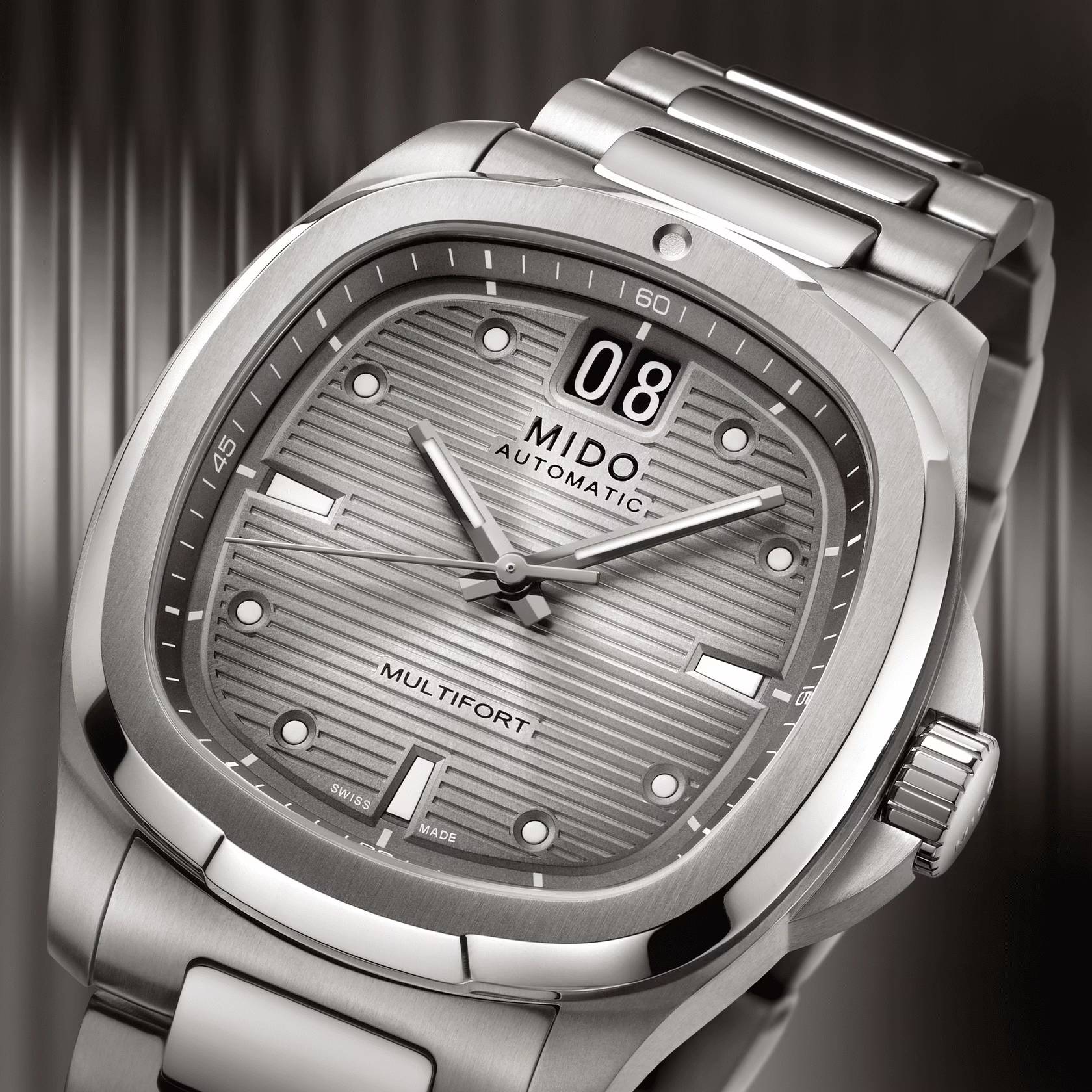 Orologio Uomo Mido Automatico Multifort TV Gran Data Titanio M0495264408100